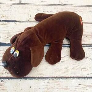 TONKA 1985 Vintage Pound Puppies Plush 18 inch Brown Dog Stuffed Animal